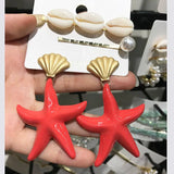Multicolor Starfish Barrettes Hair Grip Shell Hairpin