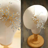 Opal Crystal Vines Bridal Wedding Headband