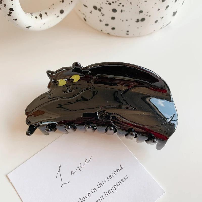 Lovely Catchers Cat Shape Hair Accessories Acetate Shark Hair Claw