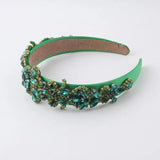 Baroque Rhinestone Palace Headband Set Retro Wide-Brimmed Hair Accessories
