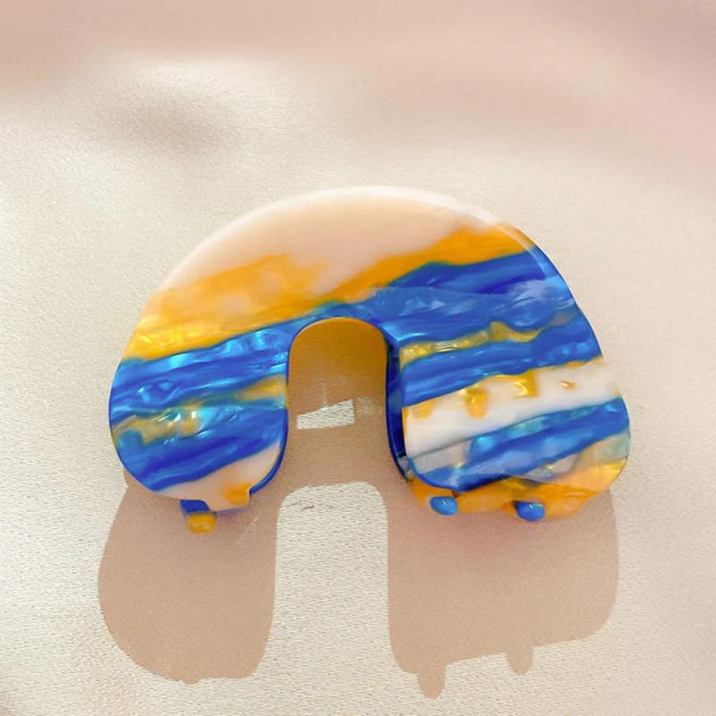 Magic Gradient Green Colorful Hair Claw Clip