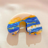 Magic Gradient Green Colorful Hair Claw Clip