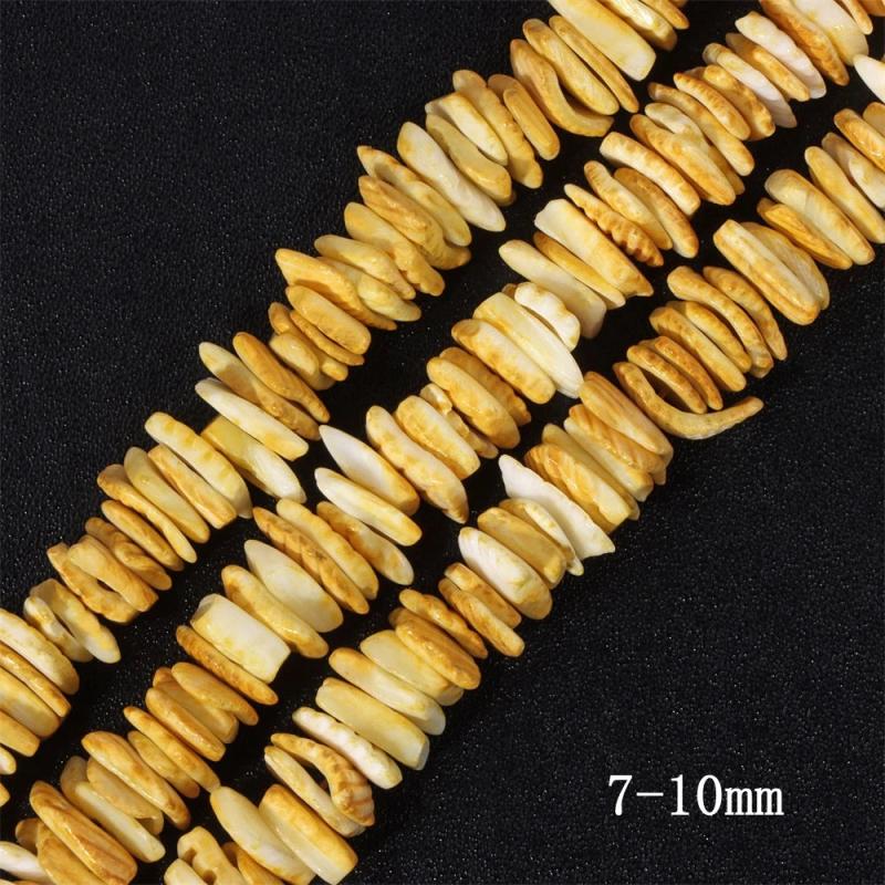 7-10mm Natural Dyed Spacer Beads Mother of Pearls Bead Polished Dyed Shell Beads