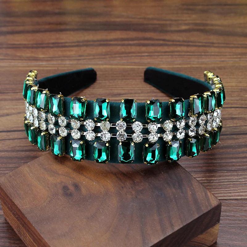 Crystal Headband Rhinestone Hairband for Women Party