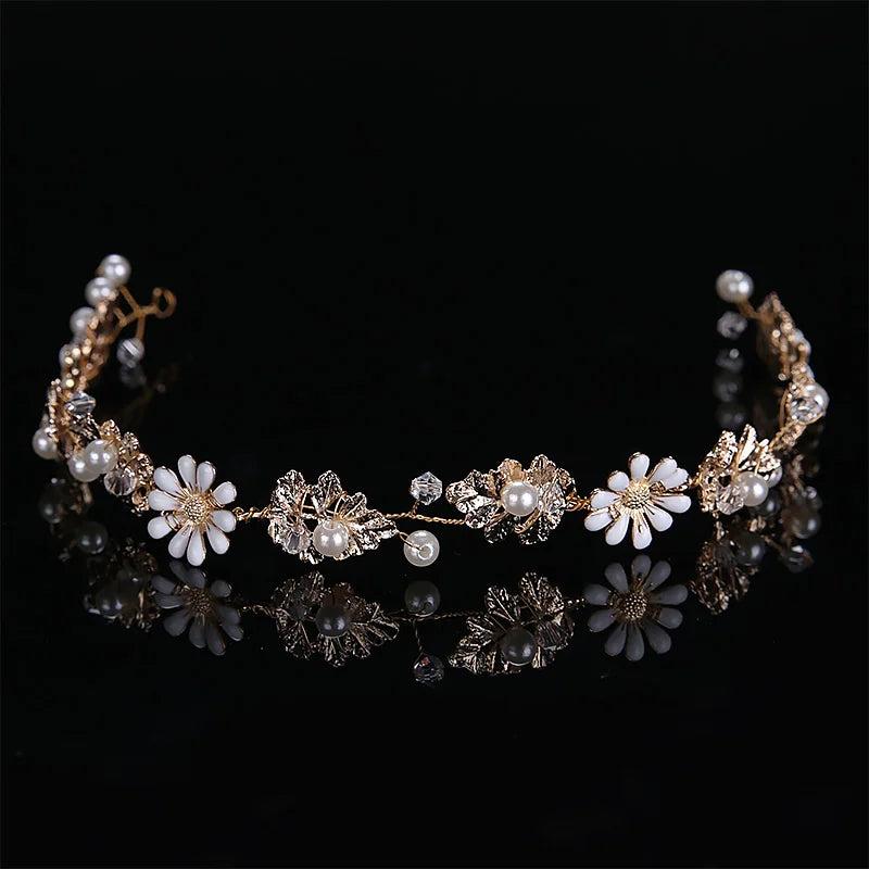 Flower Rhinestone Headband Hair Bands Bride Wedding Hair Jewelry