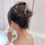 Zircon Gradient Butterfly Hair Clip for Women