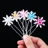 Pearl Hairpin Flower Bridal Wedding Starfish Hair Clips