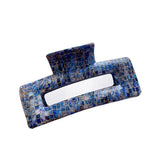 French Retro Mosaic Checkered Hair Claw Clip - Medium Size