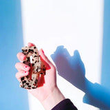 Geometric Hollow Square Leopard Hair Clip for Women Girls