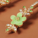 Rhinestone Flower Hair Clips Spring Hair Accessories Girls Woman Hairpins