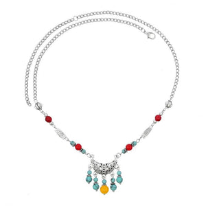 Ethnic Carved Chains Hair Jewelry Bohemian Headband