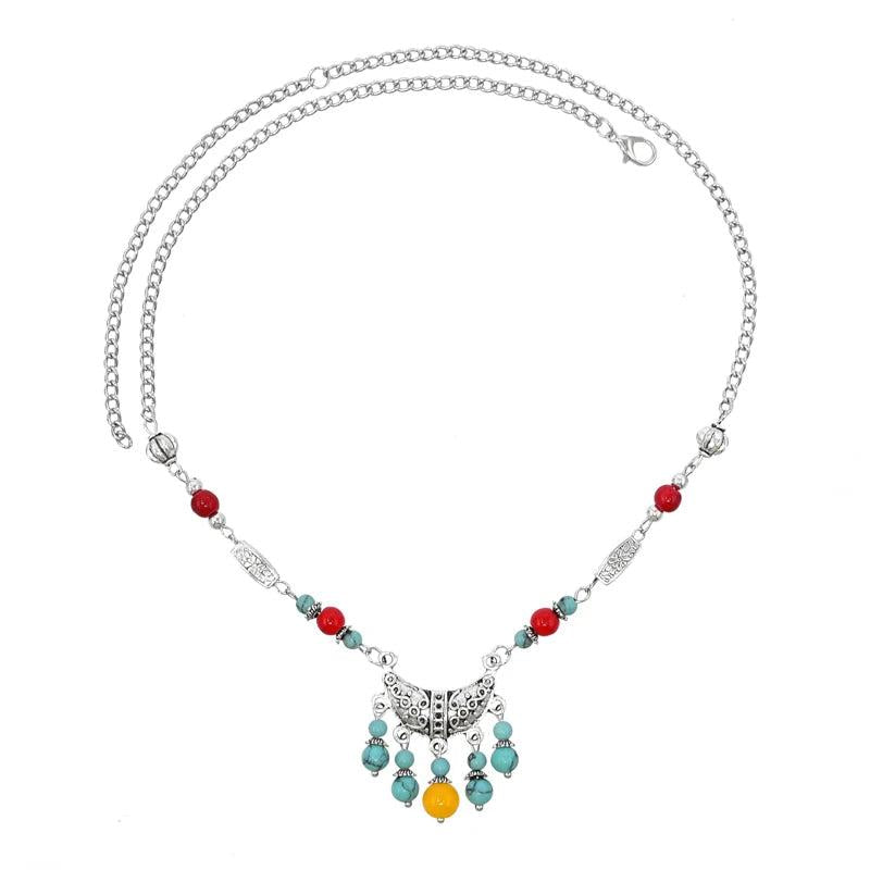 Ethnic Carved Chains Hair Jewelry Bohemian Headband