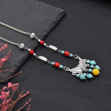 Ethnic Carved Chains Hair Jewelry Bohemian Headband