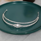Pearl Rhinestone Hair Hoop Hairband Hair Crown Hair Accessories For Women Weddin
