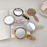 Portable Hand-Held Makeup Mirror for Women Girls