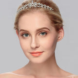 Rhinestone Crown Crystal Tiaras for Women Silver Hair Jewelry