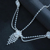 Stonefans Indian Tassel Bridal Headpiece Crystal Headband Wedding Hair Jewelry