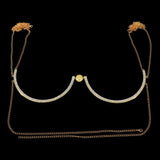 Stonefans Crystal Bra Chain Body Jewelry for Women