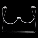 Stonefans Crystal Bra Chain Body Jewelry for Women