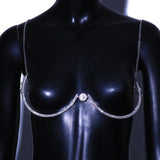 Stonefans Crystal Bra Chain Body Jewelry for Women