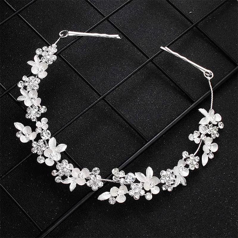 Crystal Flower Hair Vine Bridal Head Jewelry Accessories