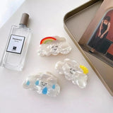 Rainbow Hair Clip Claw High Acetic Acid Shark Clip for Girls