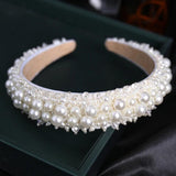 Silver Pearl Hairband Headband Tiara Women Korea Hair Hoop