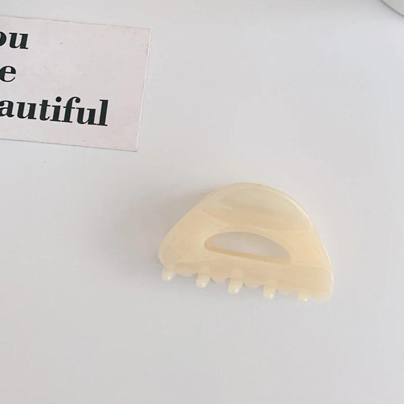Leopard Print Acetate Tortoiseshell Hair Claw Retro Style Hair Accessory