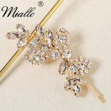 Flower Rhinestone Barrette Hair Clips for Women Accessories