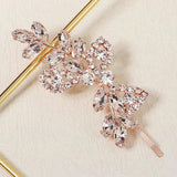 Flower Rhinestone Barrette Hair Clips for Women Accessories