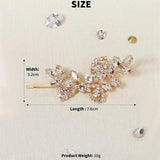 Flower Rhinestone Barrette Hair Clips for Women Accessories