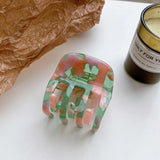 Creative Stitching Hair Clip Claw for Girls