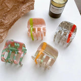 Creative Stitching Hair Clip Claw for Girls