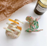Creative Stitching Hair Clip Claw for Girls