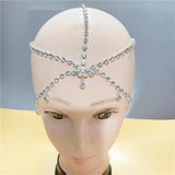 Rhinestone Head Chain Bridal Hair Accessories Crystal Headband for Women