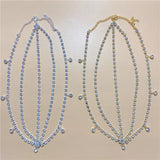 Rhinestone Head Chain Bridal Hair Accessories Crystal Headband for Women