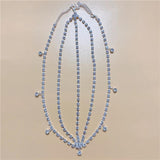 Rhinestone Head Chain Bridal Hair Accessories Crystal Headband for Women