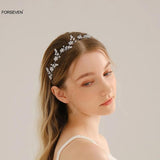 Rhinestone Flower Leaf Headbands Hairbands for Women Girls