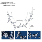 Rhinestone Flower Leaf Headbands Hairbands for Women Girls