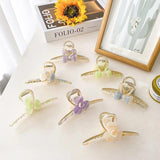 Large Alloy Hair Claw Clips High-End Sense Cross Bowknot Flower Shark Clip