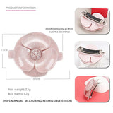 Summer Camellia Acrylic Hair Barrettes Flower Snap Clip