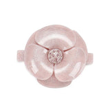 Summer Camellia Acrylic Hair Barrettes Flower Snap Clip