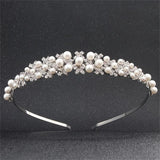 Women's Pearl Hair Band Crystal Bride Pearl Hair Band