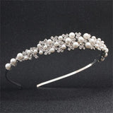 Women's Pearl Hair Band Crystal Bride Pearl Hair Band