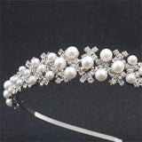 Women's Pearl Hair Band Crystal Bride Pearl Hair Band