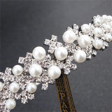 Women's Pearl Hair Band Crystal Bride Pearl Hair Band