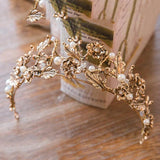 Baroque Rhinestone Wedding Crown Hair Jewelry Bridal Headpiece