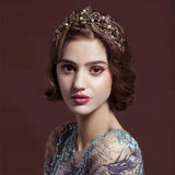 Baroque Rhinestone Wedding Crown Hair Jewelry Bridal Headpiece