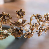 Baroque Rhinestone Wedding Crown Hair Jewelry Bridal Headpiece