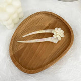 Retro Rose Flower Hair Sticks U Shaped Hair Pin Tortoiseshell